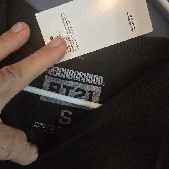 Share BT21 x Neighborhood Savant/Savage Collection Size Small Black T-Shirt - Picture 3 of 3